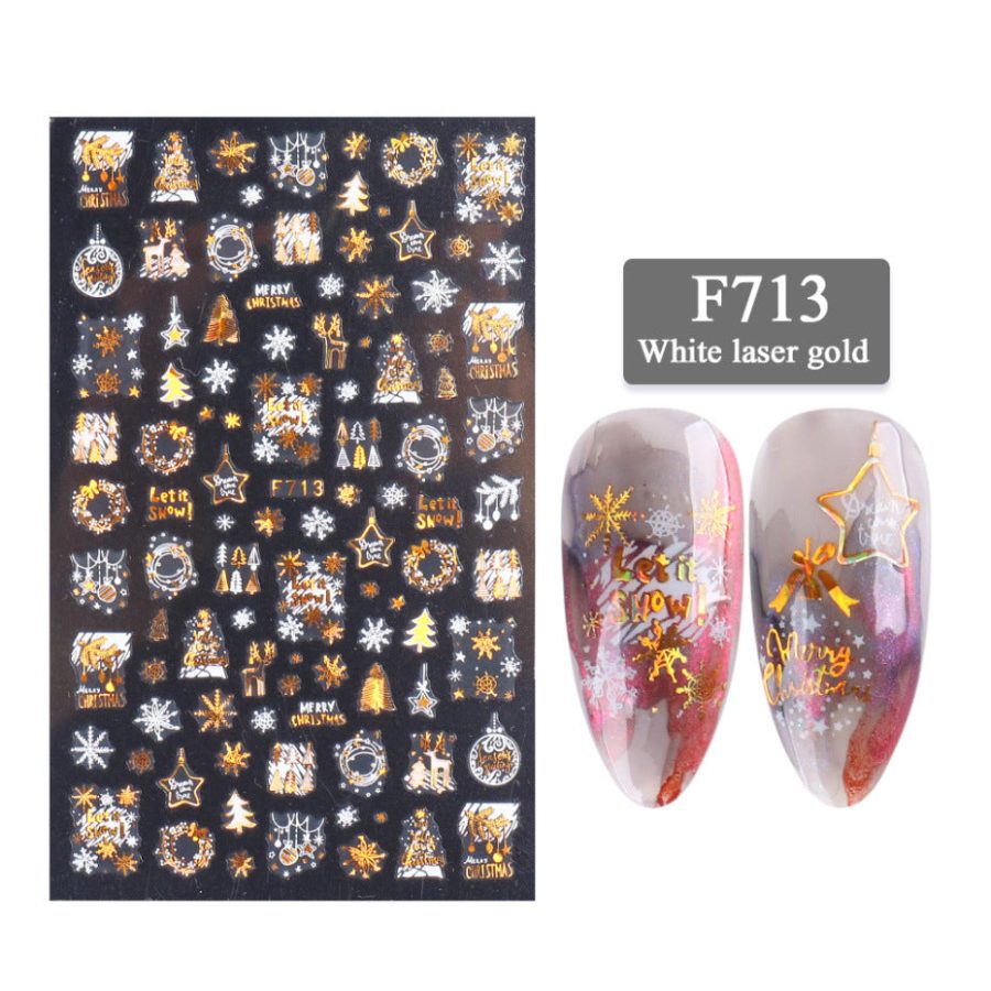 Nail Art Stickers 3d Christmas Series Two-color - Image 3