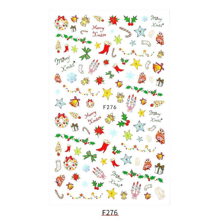 New Nail Sticker Santa Claus Decal Strap Adhesive - Image 16