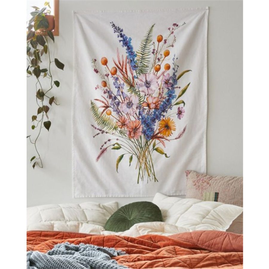 Artistic style embroidery flower tapestry - Image 5
