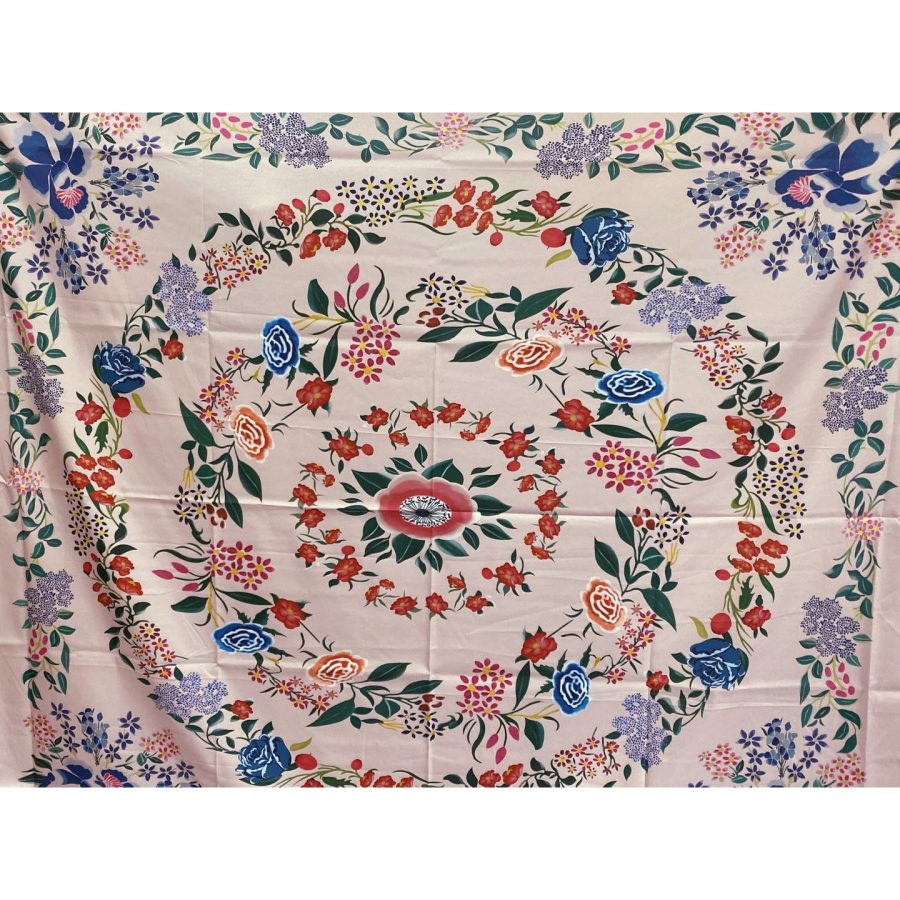 Artistic style embroidery flower tapestry - Image 6