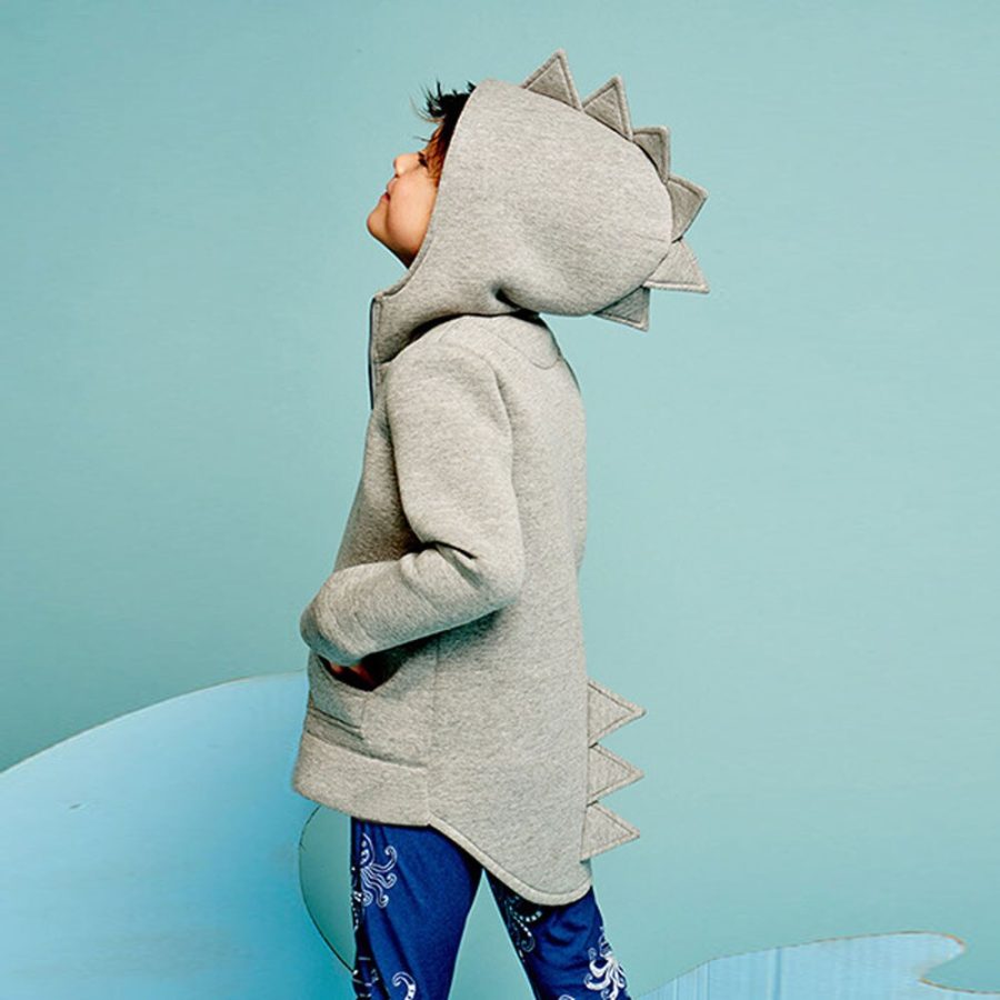 Children kids baby coat jacket dinosaur style hooded - Image 4