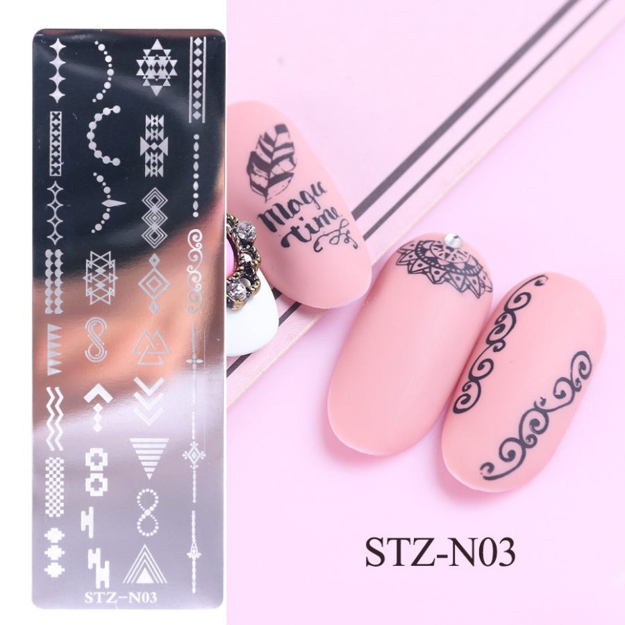 Nail print long steel plate - Image 7