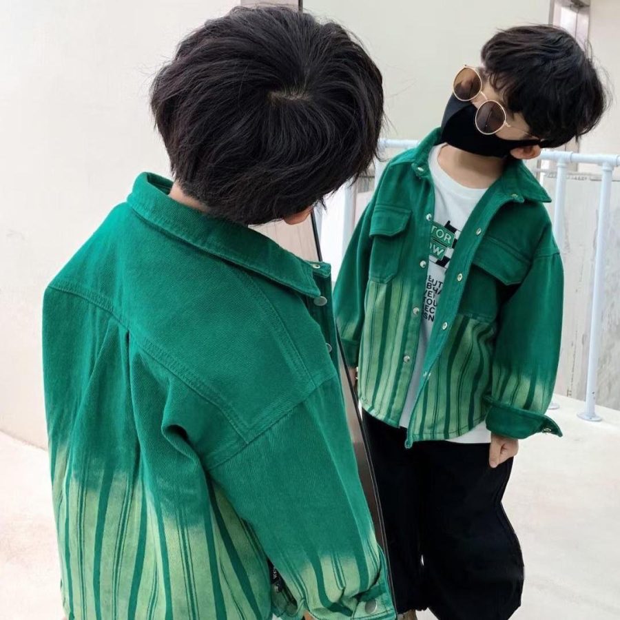 Fashionable And Personalized Boy's Spring Denim Jacket - Image 4