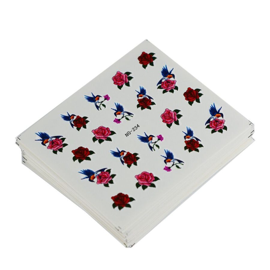 Butterfly Flower Feather Lace Watermark Stickers A Variety Of Non-repetitive - Image 3