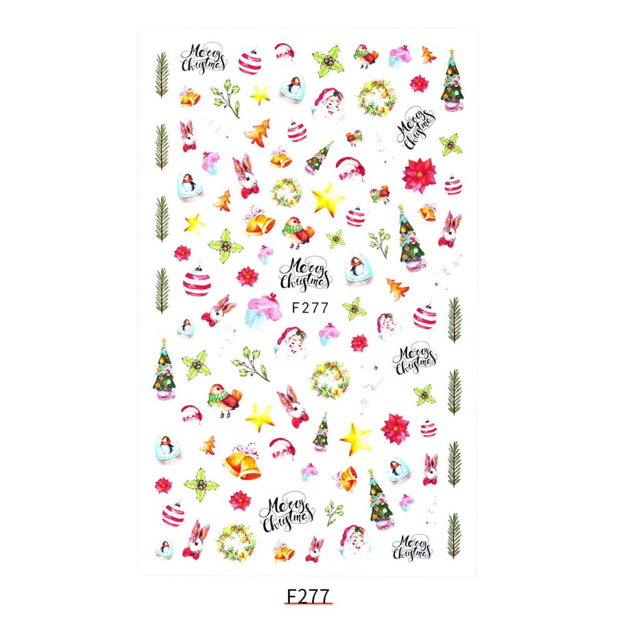 New Nail Sticker Santa Claus Decal Strap Adhesive - Image 18