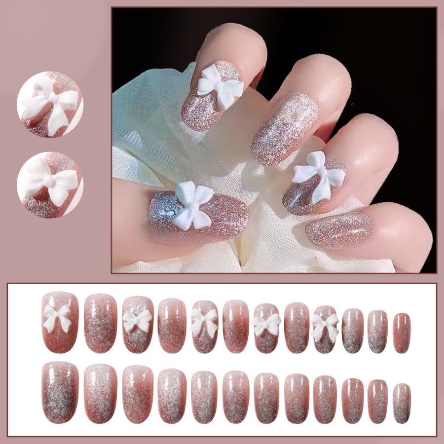 Fake Nail Patches Hand Wearing Art - Image 4