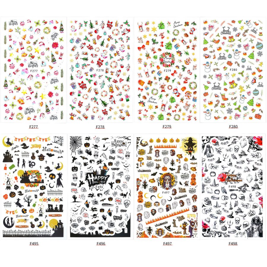 New Nail Sticker Santa Claus Decal Strap Adhesive - Image 4