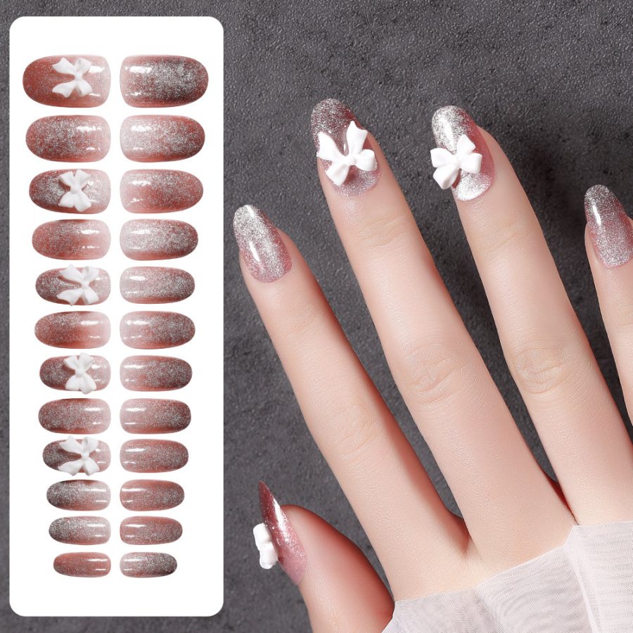 Fake Nail Patches Hand Wearing Art - Image 8