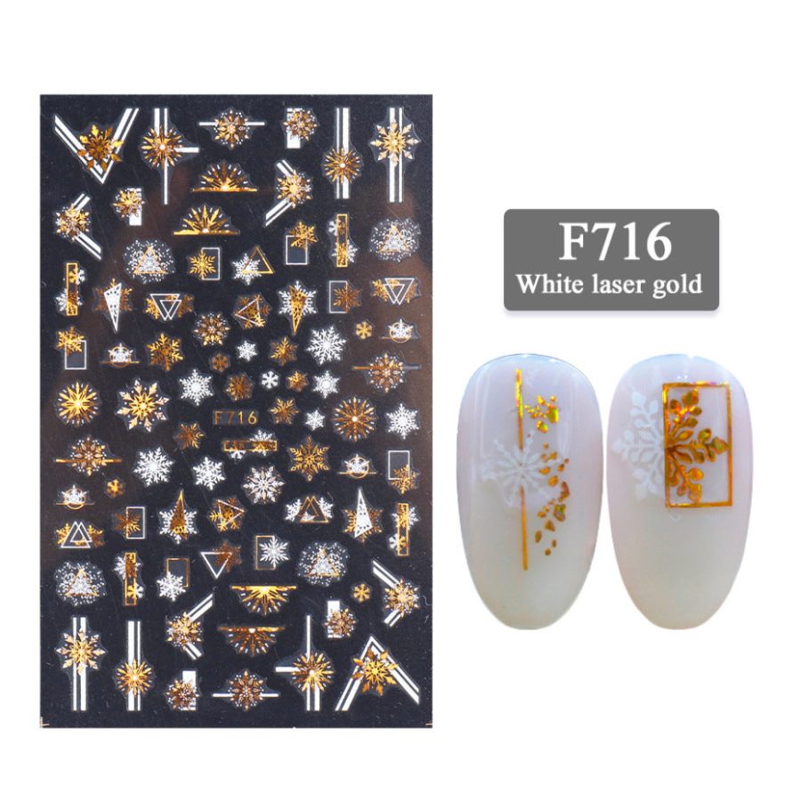 Nail Art Stickers 3d Christmas Series Two-color - Image 6