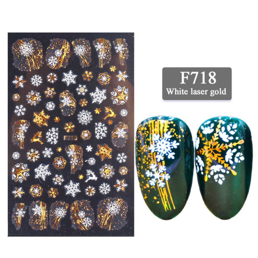 Nail Art Stickers 3d Christmas Series Two-color - Image 8