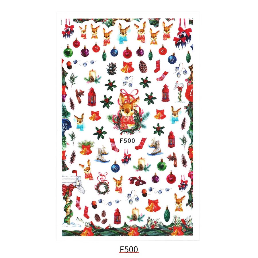 New Nail Sticker Santa Claus Decal Strap Adhesive - Image 21