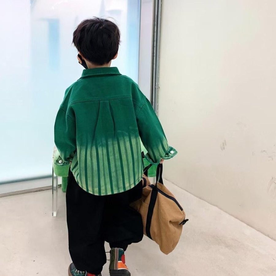 Fashionable And Personalized Boy's Spring Denim Jacket - Image 2