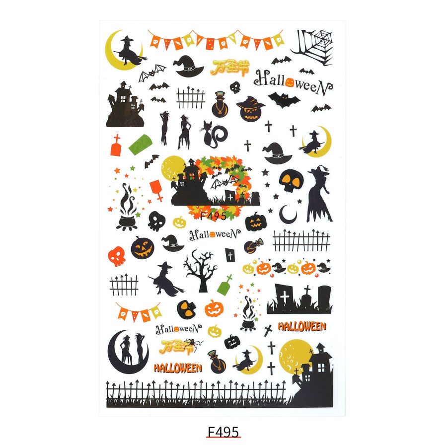 New Nail Sticker Santa Claus Decal Strap Adhesive - Image 28